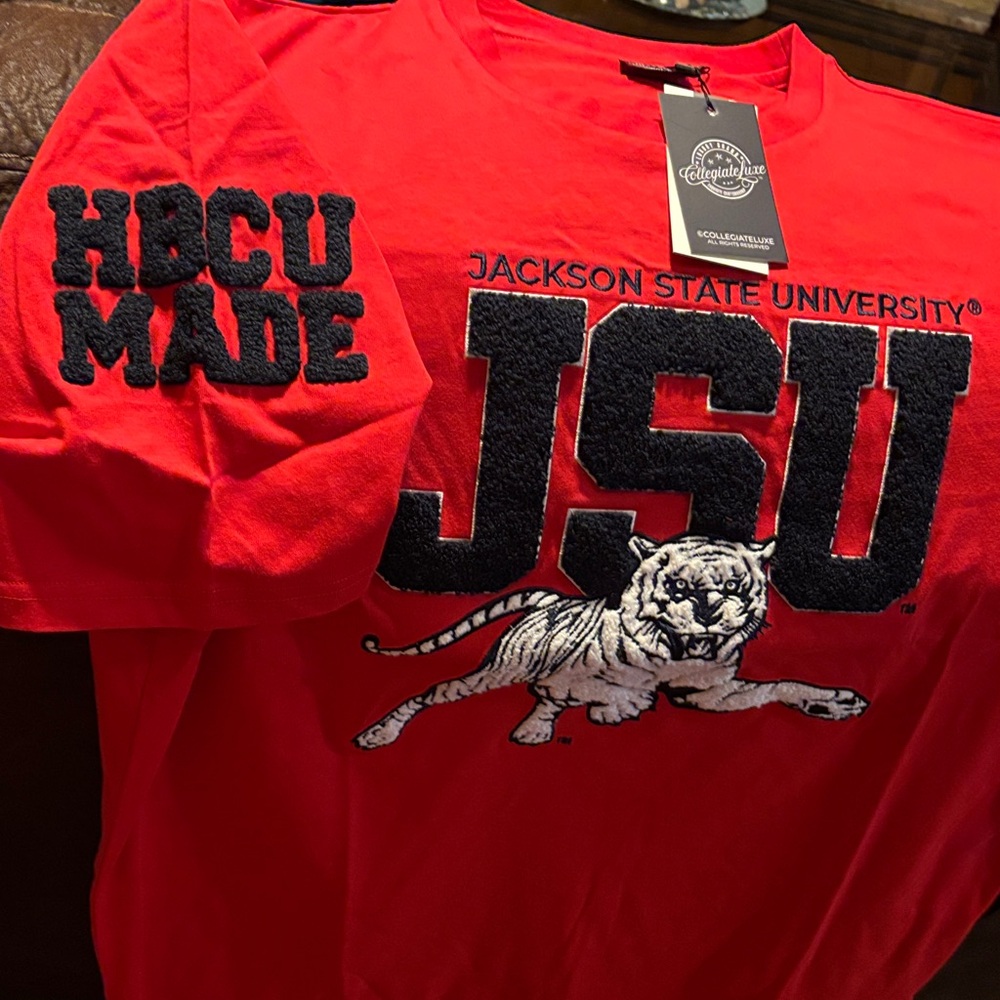 JSU Red Graphic Short Sleeve Tee - Picture 2 of 5